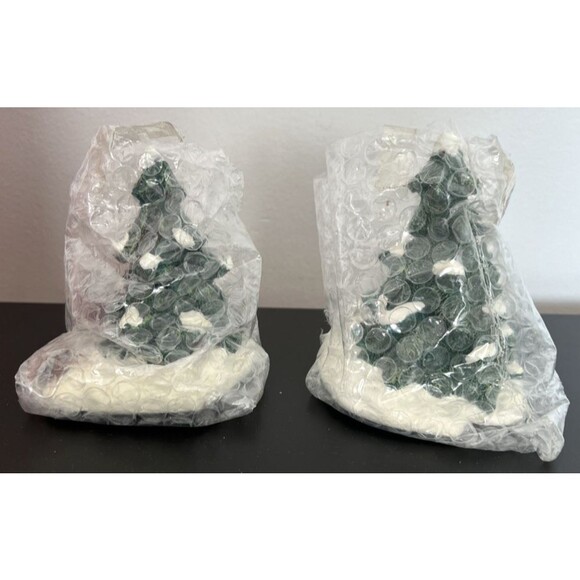 Cape Craftsmen It's A Wonderful Life Molded Poly Trees Set of 2 - Picture 6 of 6